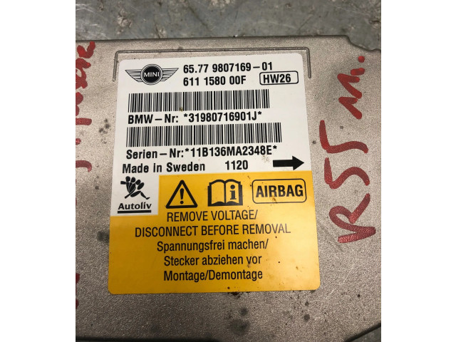 Блок подушек безопасности 9807169 Mini One - Cooper Clubman R55