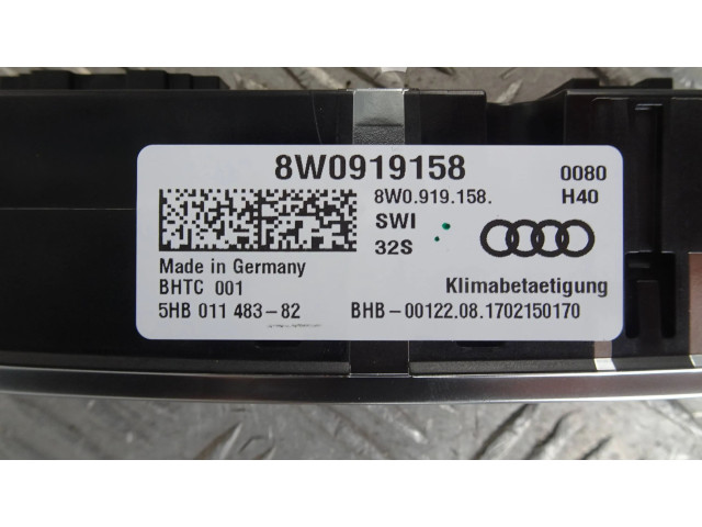 Блок управления климат-контролем 8W0919158   Audi S5