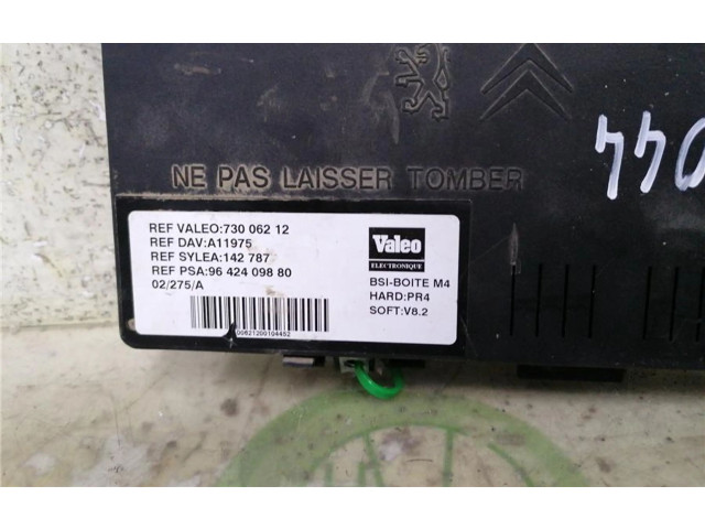   Pojistková skříňka 9642409880, 0090012   Citroen Berlingo 2000