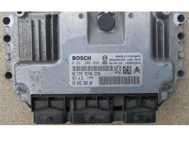 Řídící jednotka 9664538280, 0261208966 Peugeot 1007 2008