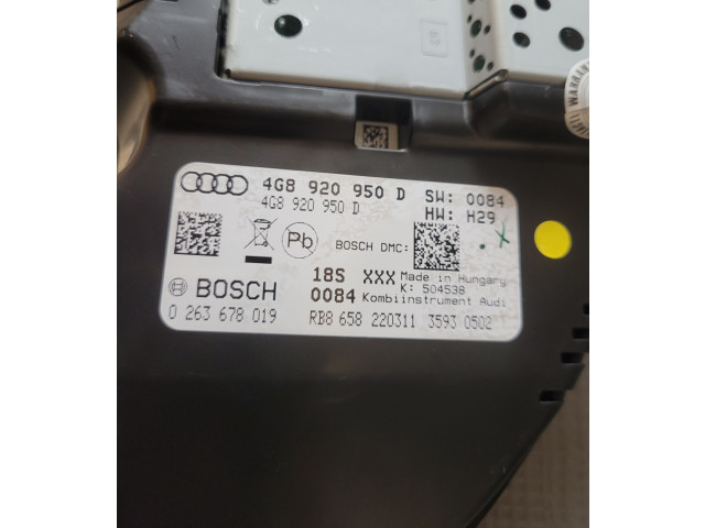 Панель приборов 4G8920950D Audi A6 C7