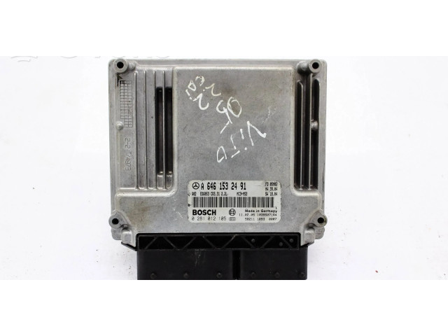 Řídící jednotka a6461532491, 0281012105 Mercedes-Benz Vito Viano W639 2003