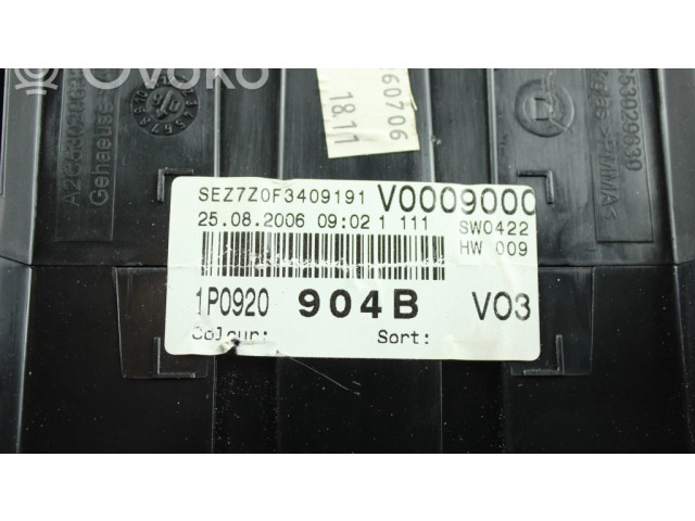 Přístrojová deska  Seat Leon (1P) 2006 1P0920904B, V0009000  