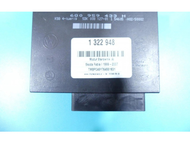 Блок комфорта 6Q0959433H, IMPRK1322948 Skoda Fabia Mk1 (6Y)