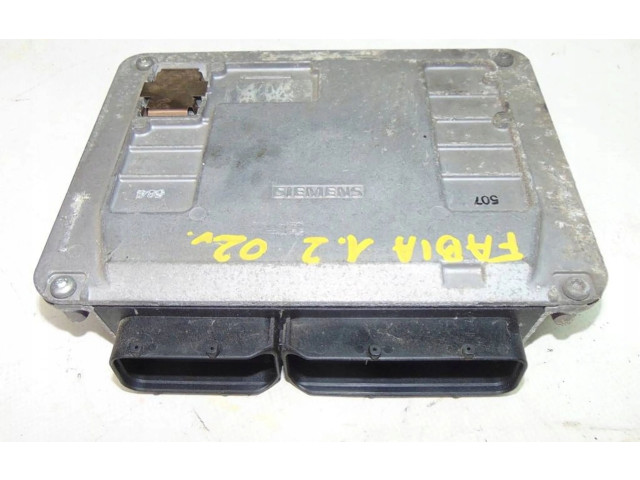 Блок управления двигателя 03E906033A Skoda Fabia Mk1 (6Y)