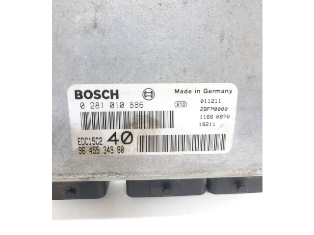 Řídící jednotka 0281010886, 9645534980 Citroen C5 2002