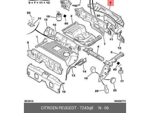 Блок комфорта 7243Q8 Citroen C4 Cactus