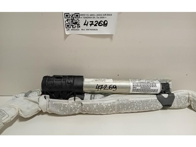 Боковая подушка безопасности 84342022504A, 84342022504A BMW X3 E83