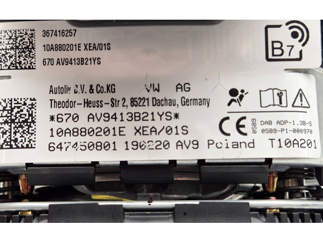 Подушка безопасности водителя 10A880201E, 10A880201EXEA   Volkswagen ID.3