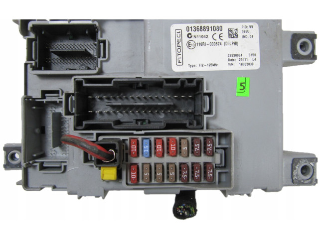 Pojistková skříňka Řídící jednotka BSM 01368891080 Fiat Fiorino 2010
