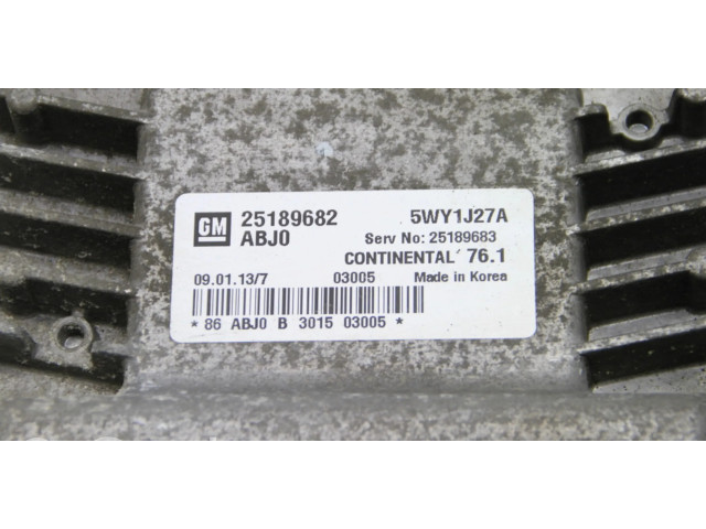 Řídící jednotka 25189682 Chevrolet Cruze 2009