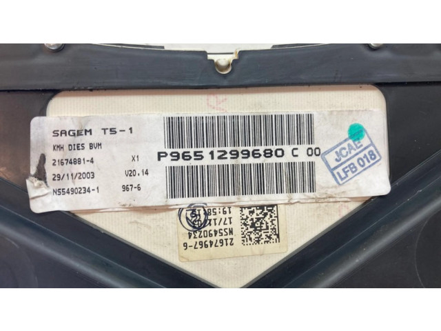 Přístrojová deska Peugeot 307 2002 P9651299680