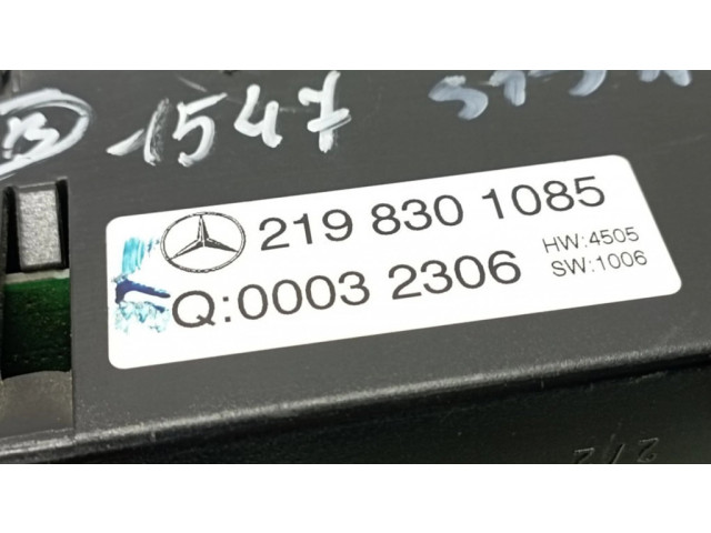 Блок управления климат-контролем 2198301085   Mercedes-Benz CLS C219