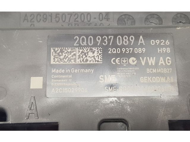 Блок управления 2Q0937089A, 2Q0937089A   Skoda Fabia Mk3 (NJ)