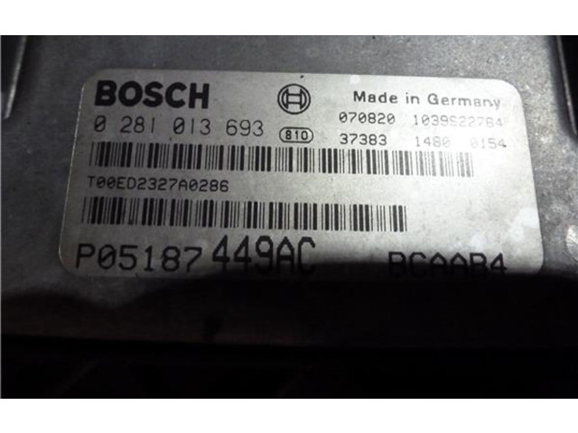 Řídící jednotka 281013693, P05187449AC Dodge Caliber 2009