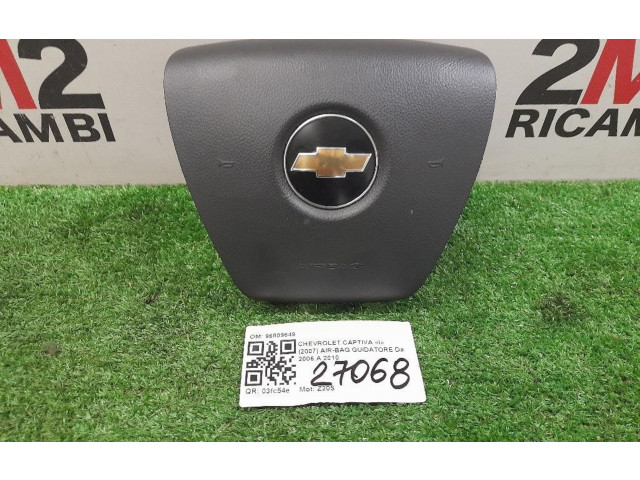 Подушка безопасности водителя 96809649, 96809649   Chevrolet Captiva