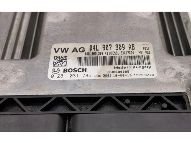 Поршень Блок управления двигателем ECU 04L907309AB Audi Q3 8U