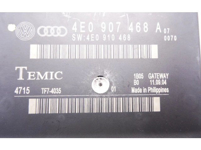 Řídící jednotka 4E0907468A, 4E0907468A Audi A8 S8 D3 4E