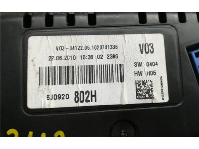 Панель приборов 6J0920802H   Seat Ibiza I (021A)       