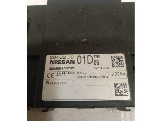 Блок комфорта 284B2JD01D, 5WK46498   Nissan X-Trail T31   
