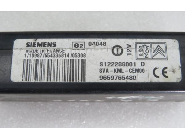 Блок управления 9659765480, 07   Citroen C4 I