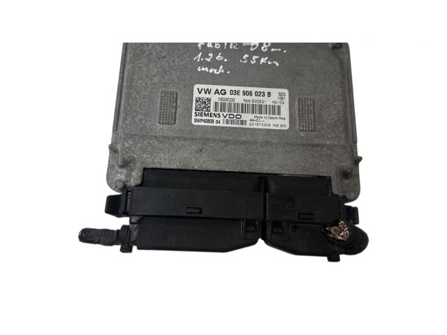 Блок управления двигателя 03E906023B, 5WP4080804 Skoda Fabia Mk2 (5J)