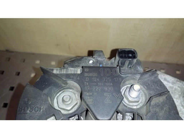 Генератор 13222930, 0124325171 Opel Meriva A 1.4