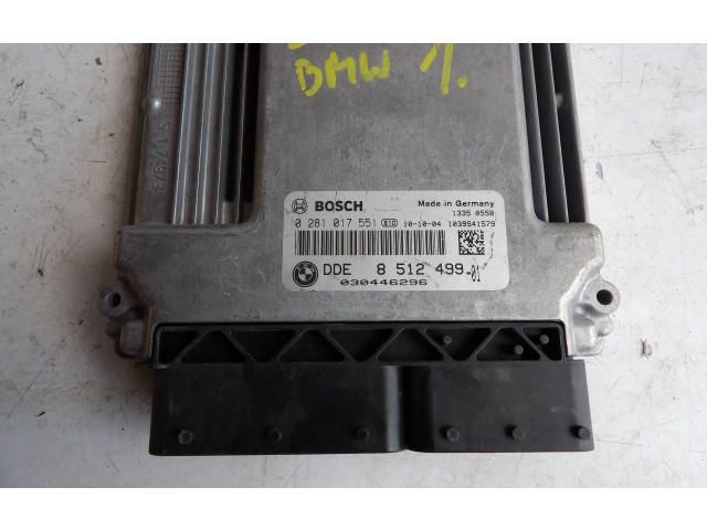 Řídící jednotka 8512499, 0281017551 BMW 1 E81 E87 2008