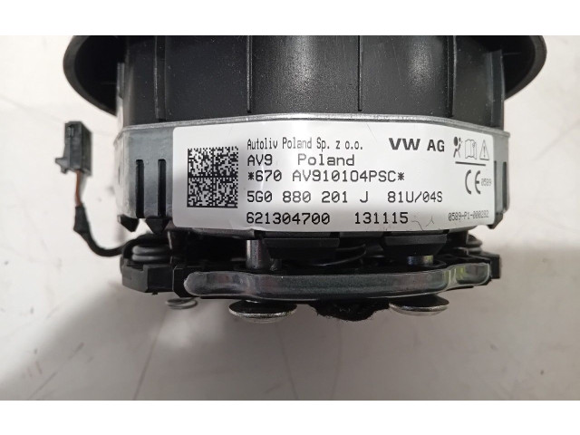 Подушка безопасности водителя 5G0880201J, 5G0880201J   Volkswagen Golf VII