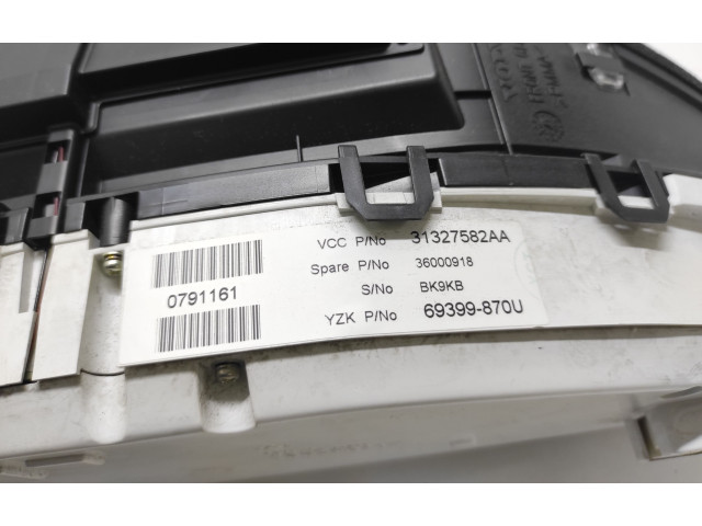 Přístrojová deska Volvo XC60 2012 31327582AA, 69399870U