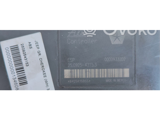 Блок АБС 25092543153   Jeep  Grand Cherokee (WK)  2005 - 2010 года