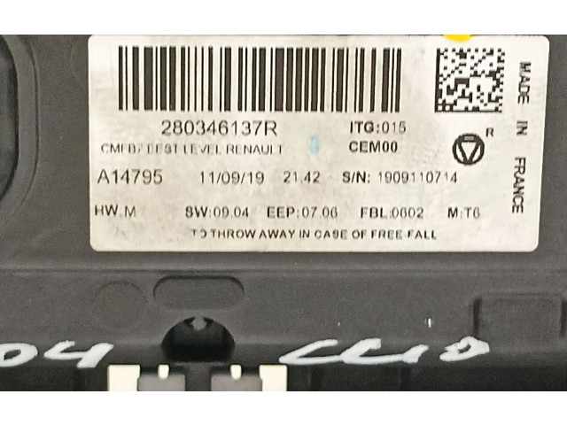 Дисплей 280346137R Renault Clio V
