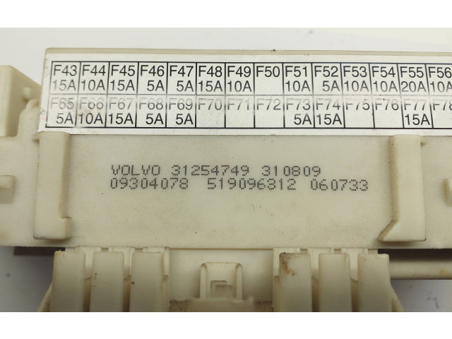 Pojistková skříňka 31254749, 09304078 Volvo S40 2006