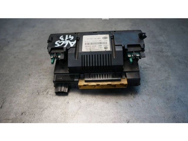 Блок управления климат-контролем 4B0820043G, 5HB007604-01 Audi A6 S6 C5 4B