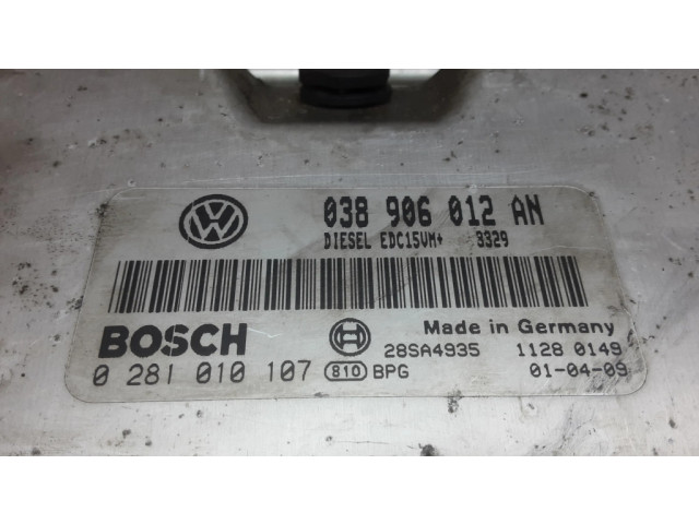 Блок управления двигателя 0281010107, 038906012AN   Skoda Fabia Mk1 (6Y)