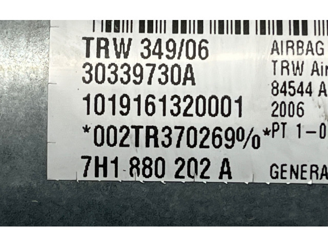 Подушка безопасности пассажира 7H1880202A, 30339730A Volkswagen Transporter - Caravelle T5