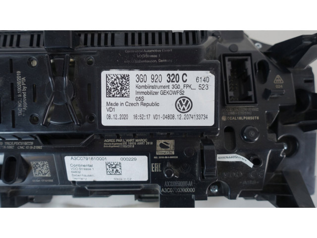 Přístrojová deska  Volkswagen Tiguan 2022 3G0920320C  