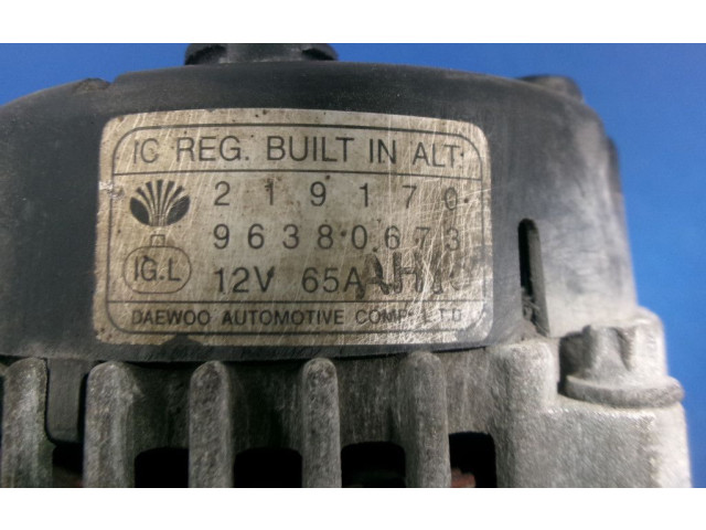 Генератор 96380673, 96380673 Chevrolet Matiz