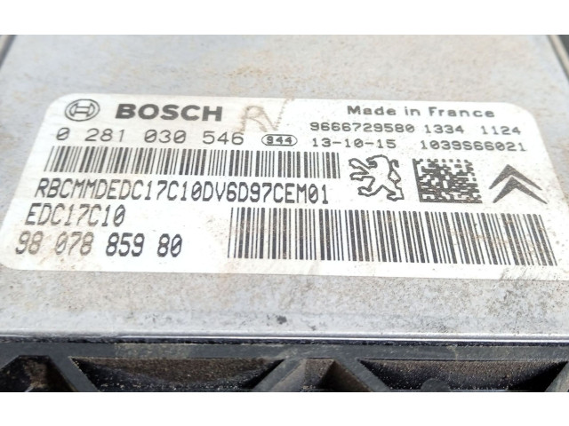 Блок управления двигателя 9807885980, 1039S66021   Peugeot Partner