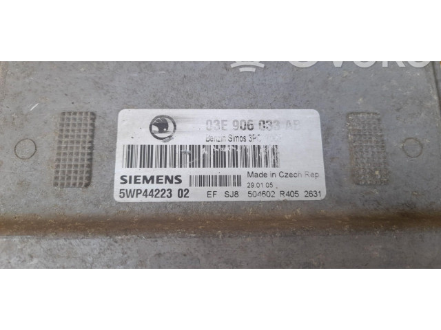 Блок управления 03E906033AB   Skoda Fabia Mk1 (6Y)