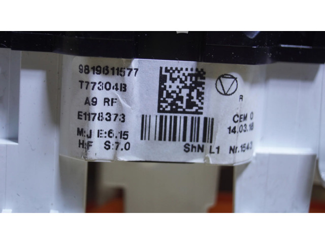 Блок управления климат-контролем 9819811577   Peugeot 2008 I