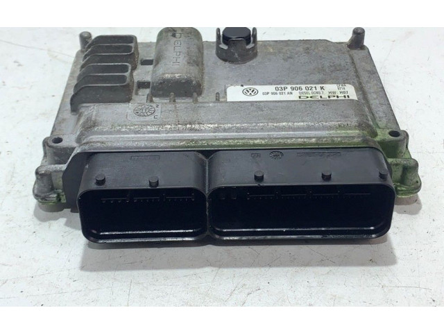 Блок управления двигателя 03P906021K Skoda Fabia Mk2 (5J)