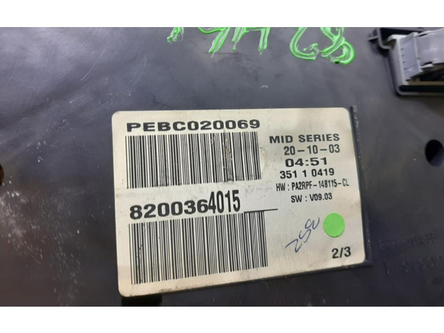 Přístrojová deska Renault Megane II 2004 8200364015