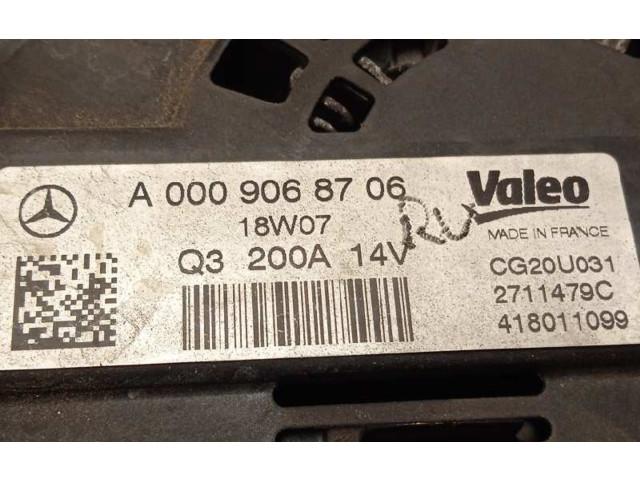Генератор A0009068706, 2711479C   Mercedes-Benz GLC X253 C253      