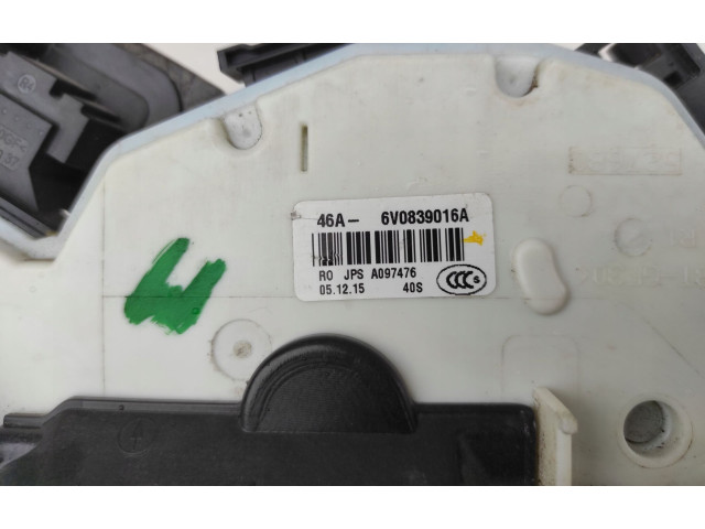Замок багажника 6V0839016A, 6V0839016A Skoda Fabia Mk3 (NJ) 2015 - 2021 года