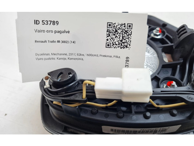 Подушка безопасности водителя 985103942R, 34143379D   Renault Trafic III (X82)