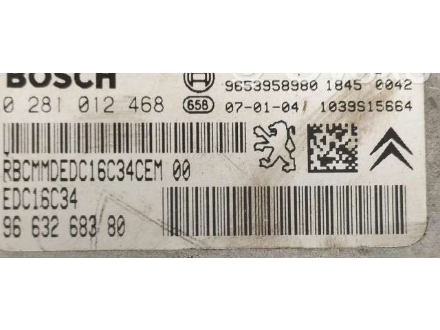 Řídící jednotka 0281012468, 0281012468 Citroen Xsara Picasso 2006