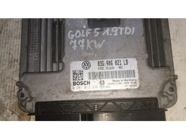 Řídící jednotka 03G906021LB, 0281013238 Volkswagen Golf V 2006