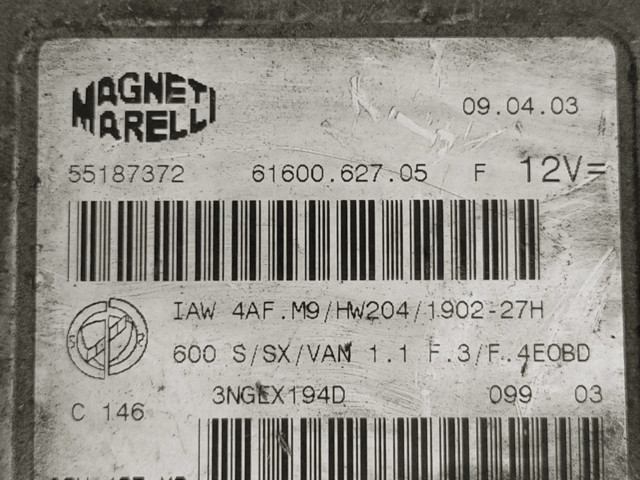 Блок управления 51819338   Fiat Seicento/600