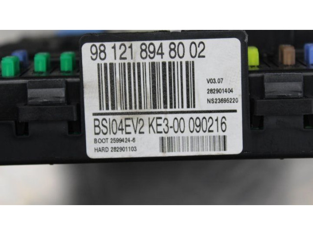   Pojistková skříňka 98121894002   Citroen Berlingo 2016